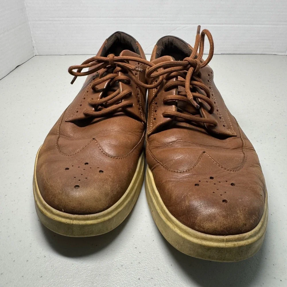Cole Haan Grand Crosscourt Brown Leather‎ Wingtip Mens 11.5 M Sneakers C35974